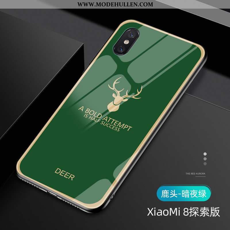 Hülle Xiaomi Mi 8 Pro Luxus Persönlichkeit Grün Handy Alles Inklusive Case