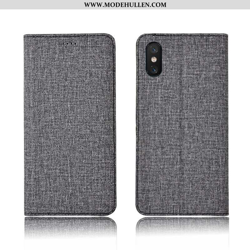 Hülle Xiaomi Mi 8 Pro Muster Weiche Gold Einfassung Clamshell Alles Inklusive