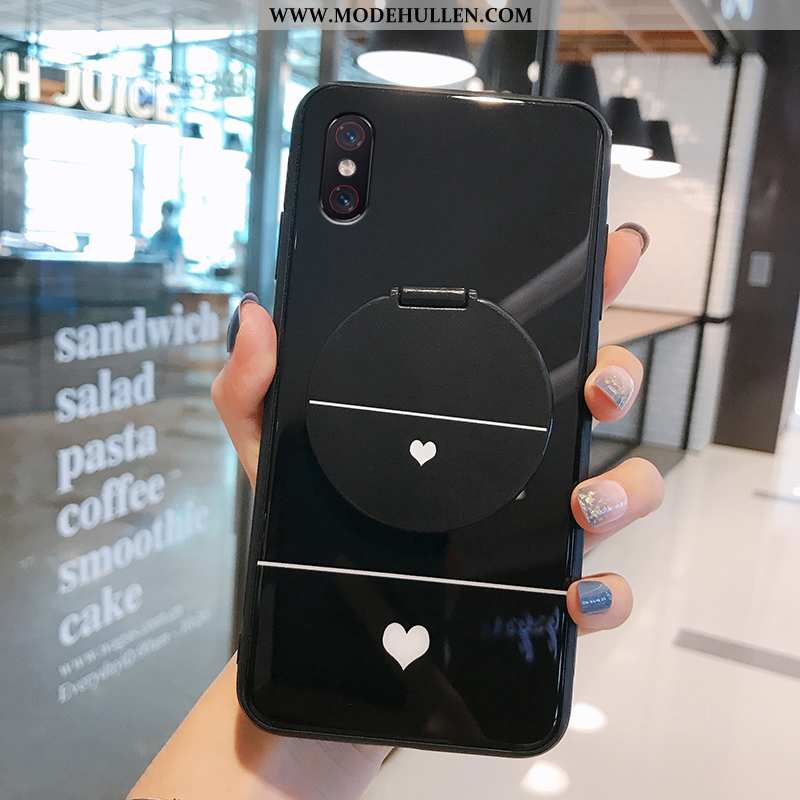 Hülle Xiaomi Mi 8 Pro Schutz Glas Mini Handy Temperieren Case Schwarz