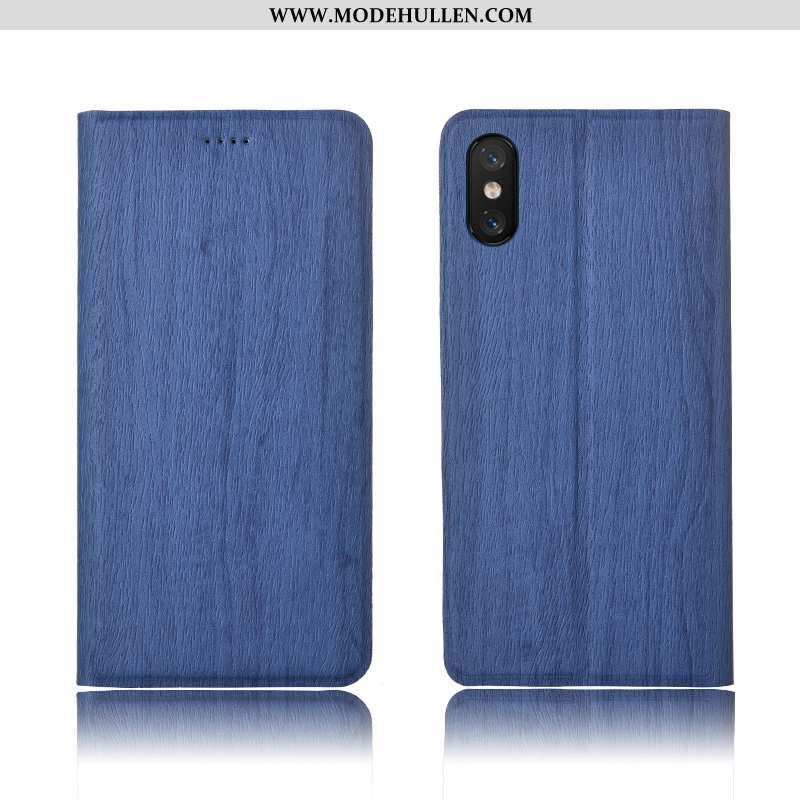 Hülle Xiaomi Mi 8 Pro Schutz Lederhülle Bäume Clamshell Rosa Neu Handy