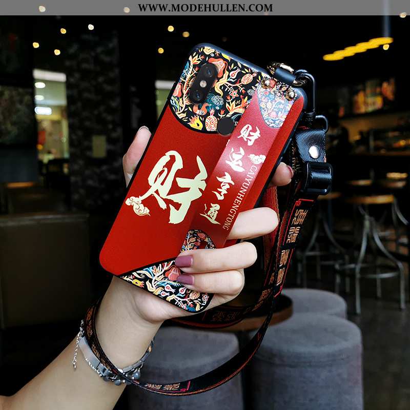 Hülle Xiaomi Mi 8 Pro Trend Weiche Hängende Verzierungen Mini Chinesische Art Festlich Schutz Rote