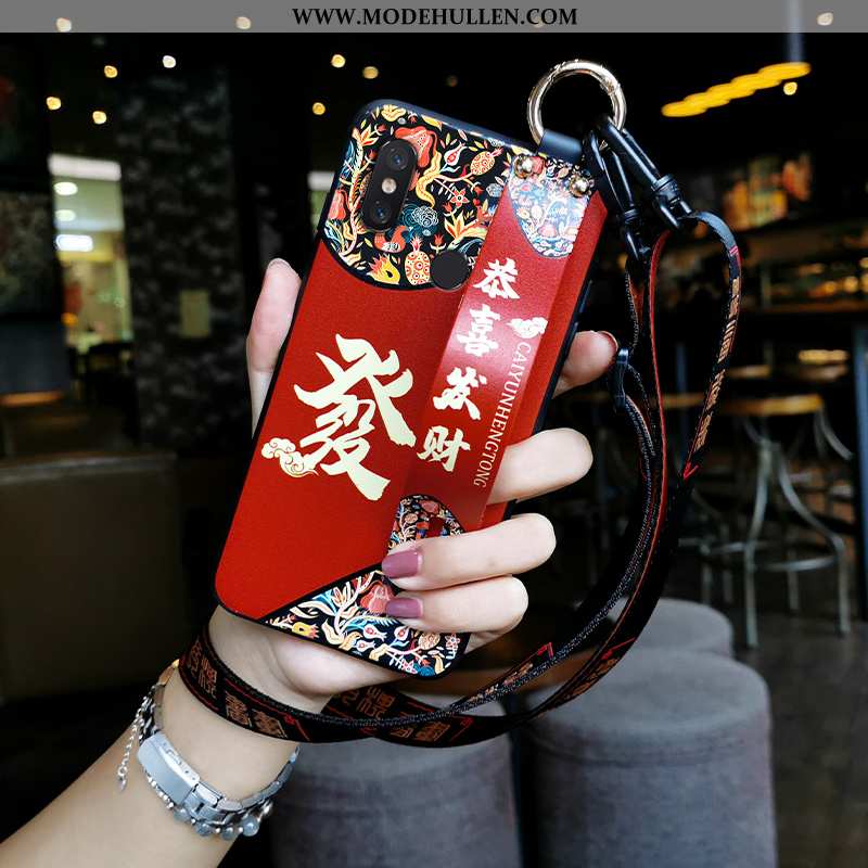 Hülle Xiaomi Mi 8 Pro Trend Weiche Hängende Verzierungen Mini Chinesische Art Festlich Schutz Rote