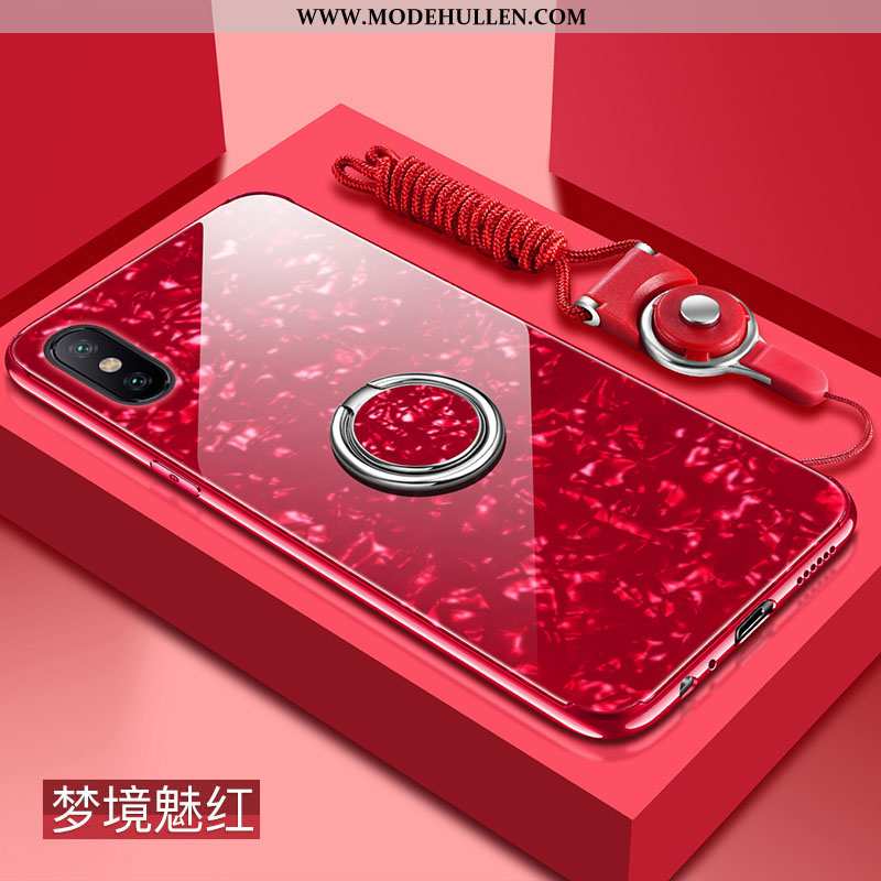 Hülle Xiaomi Mi 8 Pro Weiche Silikon Trend Handy Netto Rot Persönlichkeit Alles Inklusive Rosa