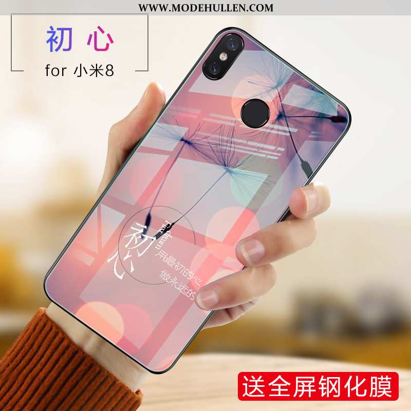 Hülle Xiaomi Mi 8 Silikon Schutz Case Trend Weiche Jugend Lila