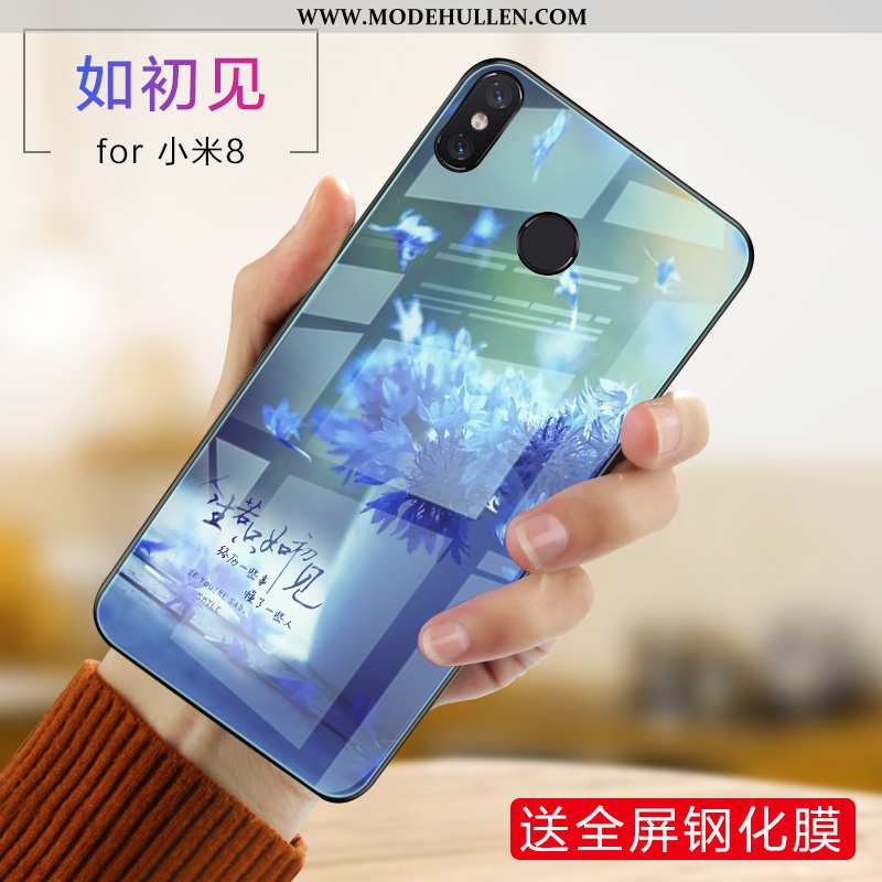 Hülle Xiaomi Mi 8 Silikon Schutz Case Trend Weiche Jugend Lila