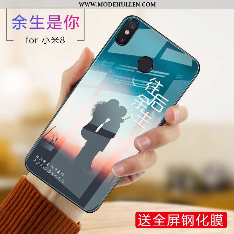 Hülle Xiaomi Mi 8 Silikon Schutz Case Trend Weiche Jugend Lila