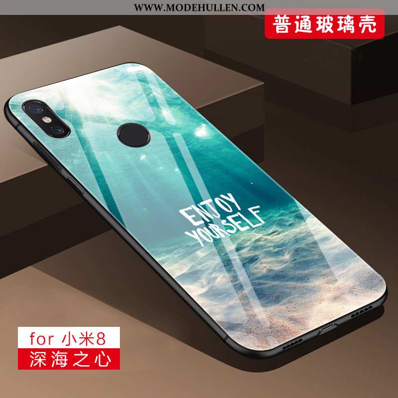 Hülle Xiaomi Mi 8 Silikon Schutz Case Trend Weiche Jugend Lila