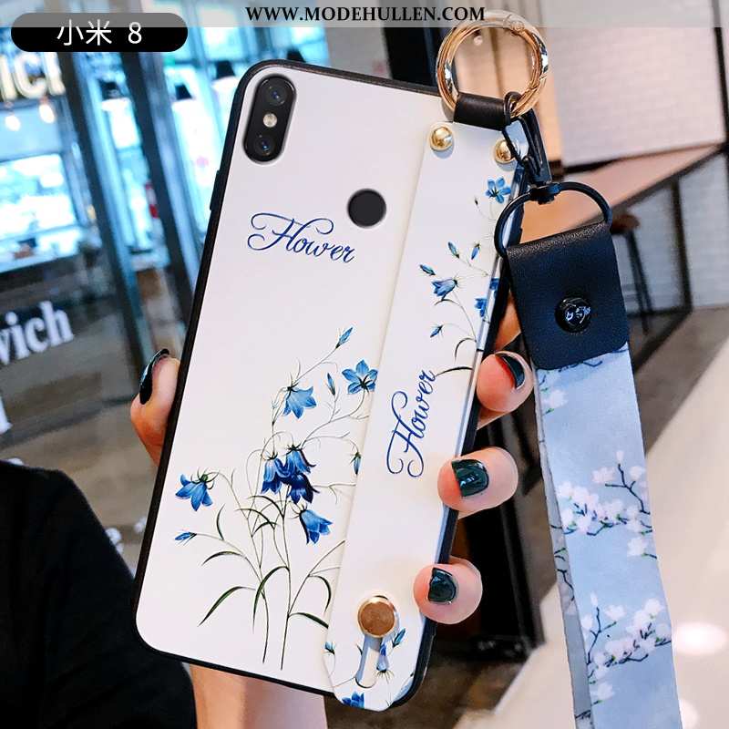 Hülle Xiaomi Mi 8 Silikon Schutz Einfassung Case Weiche Dünne Blau