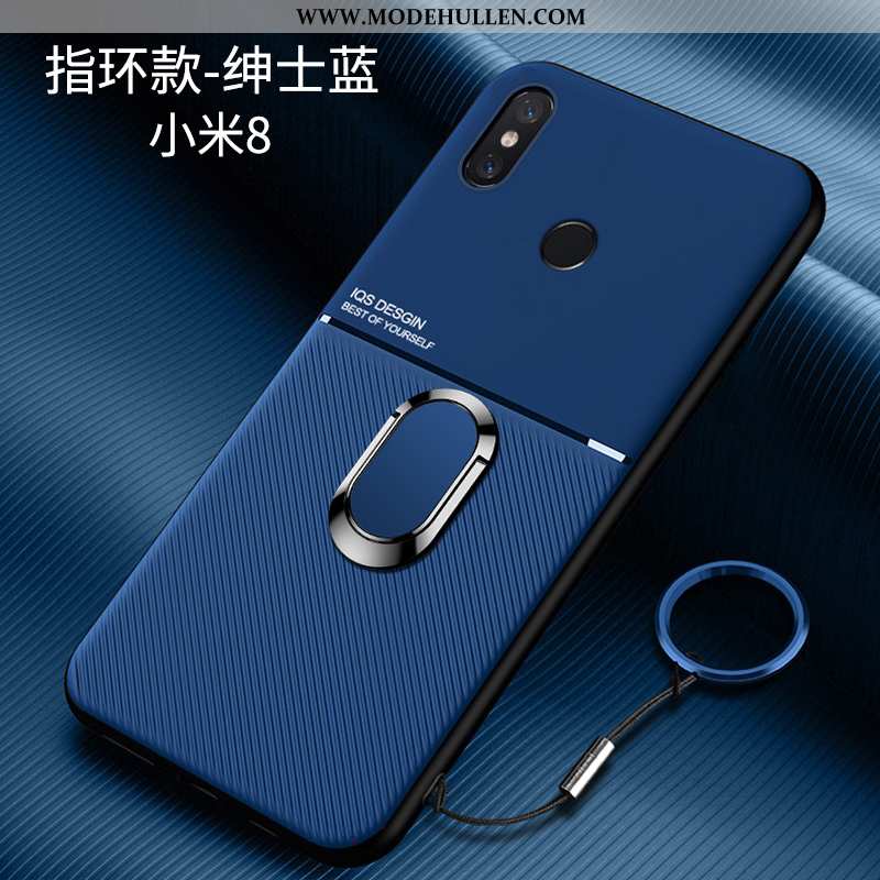 Hülle Xiaomi Mi 8 Silikon Schutz Super Persönlichkeit Anti-sturz Handy Halterung Blau