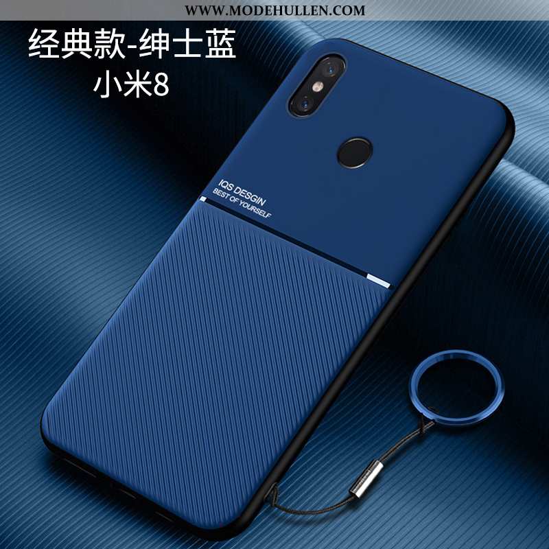 Hülle Xiaomi Mi 8 Silikon Schutz Super Persönlichkeit Anti-sturz Handy Halterung Blau