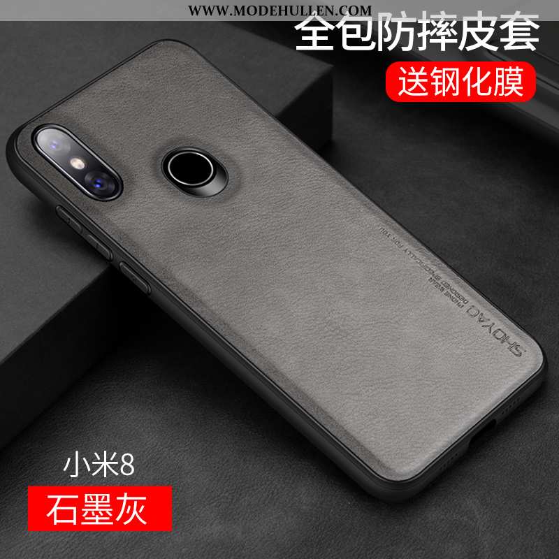 Hülle Xiaomi Mi 8 Transparent Persönlichkeit Handy Muster Mini Trend Anti-sturz Schwarz