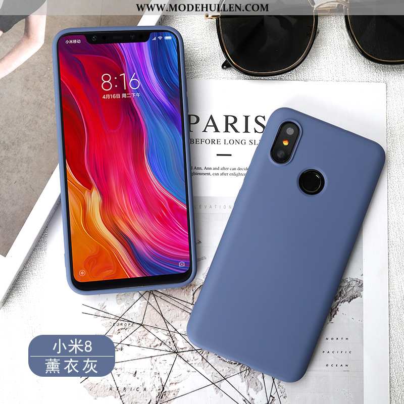 Hülle Xiaomi Mi 8 Weiche Silikon Alles Inklusive Anti-sturz Blau Mini Case