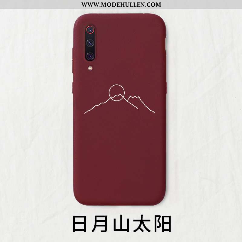 Hülle Xiaomi Mi 9 Kreativ Sonne Handy Weiß Rot Jugend Weiße