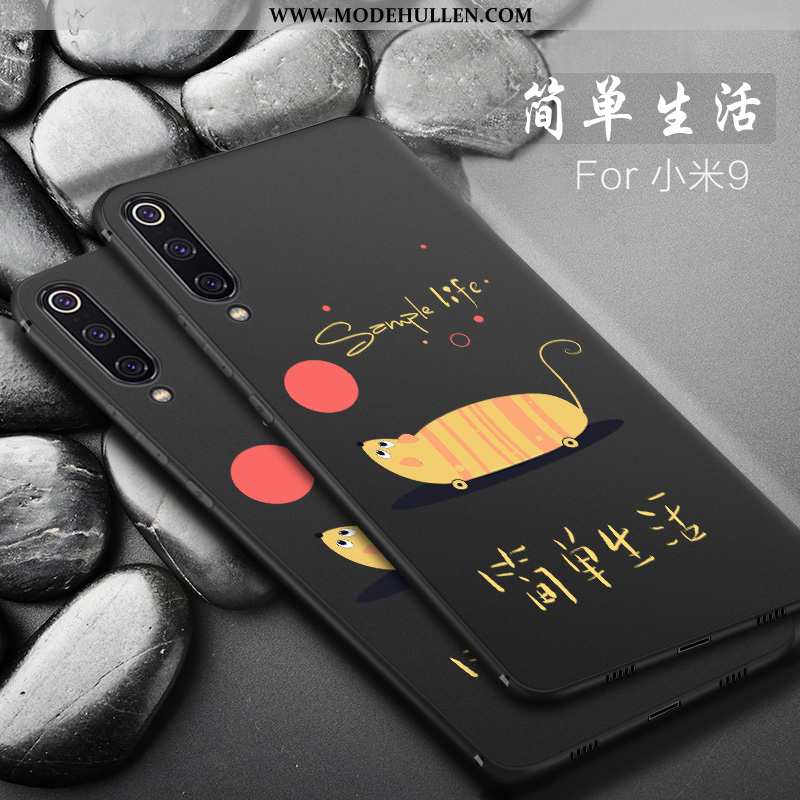 Hülle Xiaomi Mi 9 Kreativ Super Silikon Persönlichkeit Handy Schutz Mini Schwarz