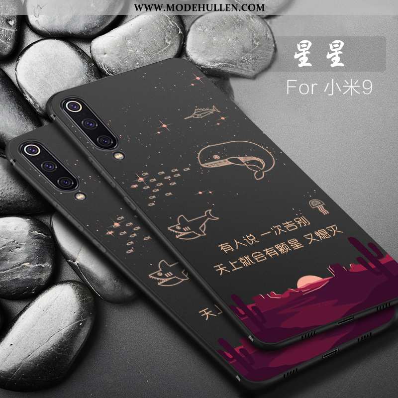Hülle Xiaomi Mi 9 Kreativ Super Silikon Persönlichkeit Handy Schutz Mini Schwarz