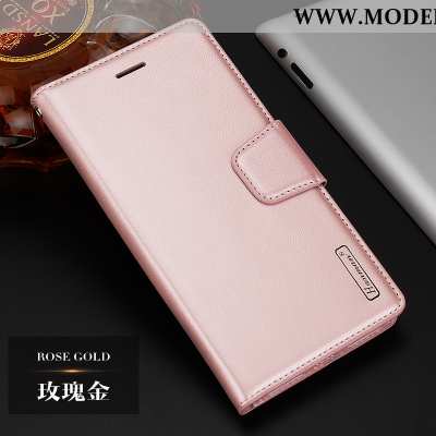 Hülle Xiaomi Mi 9 Lederhülle Echt Leder Folio Rot Rosa Mini Business