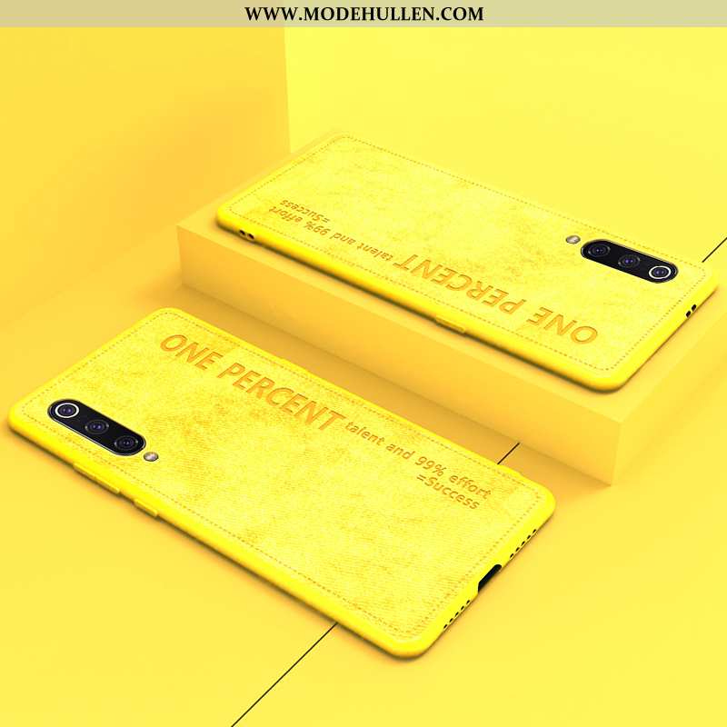 Hülle Xiaomi Mi 9 Lederhülle Original Handy Neu Super Schutz Gelbe