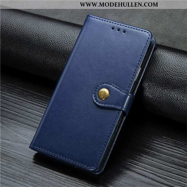 Hülle Xiaomi Mi 9 Lederhülle Rot Mini Handy Blau Case