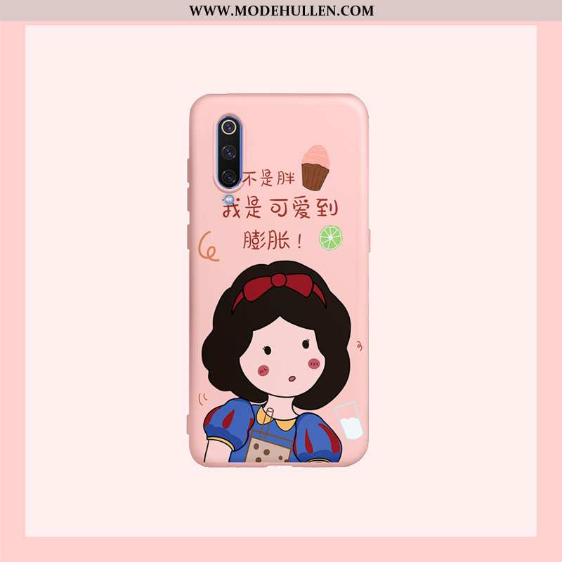 Hülle Xiaomi Mi 9 Lite Karikatur Nette Weiche Silikon Handy Rosa