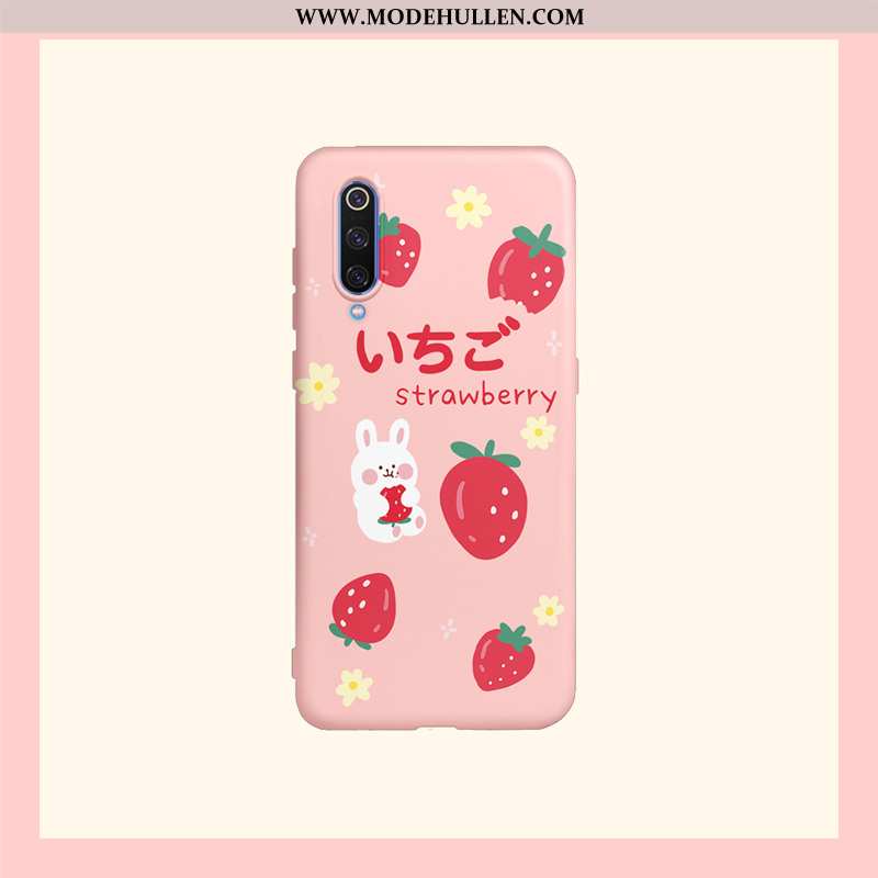 Hülle Xiaomi Mi 9 Lite Karikatur Nette Weiche Silikon Handy Rosa