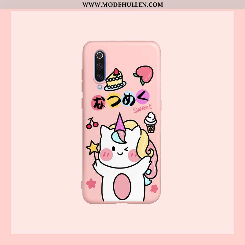 Hülle Xiaomi Mi 9 Lite Karikatur Nette Weiche Silikon Handy Rosa