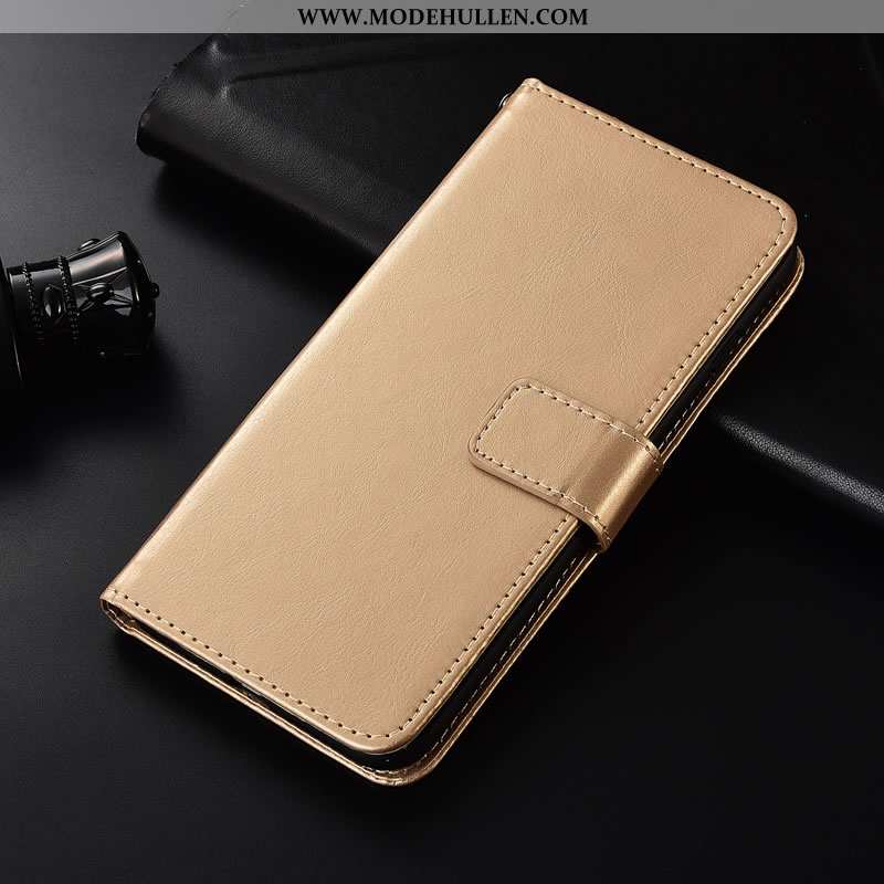 Hülle Xiaomi Mi 9 Lite Lederhülle Geldbörse Weiche Gold Handy Case Mini