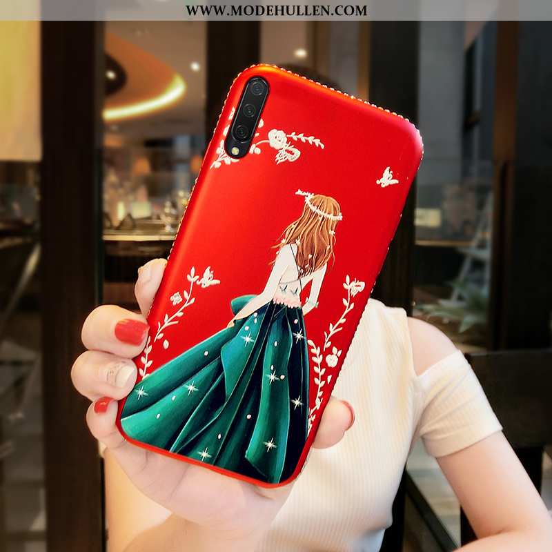 Hülle Xiaomi Mi 9 Lite Persönlichkeit Hängender Hals Anti-sturz Weiche Schutz Mini Rote