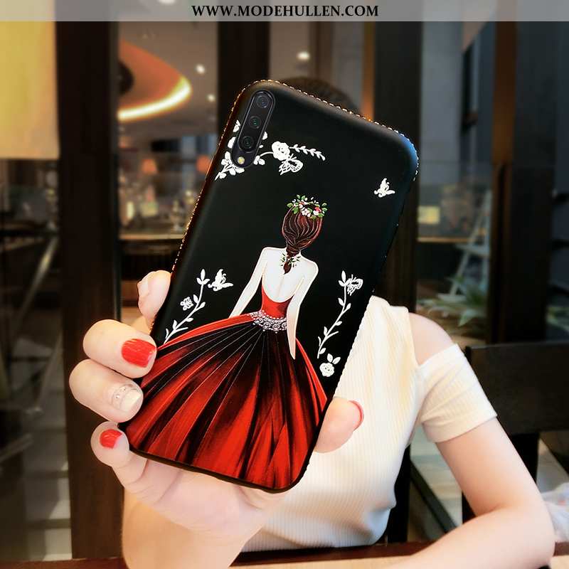 Hülle Xiaomi Mi 9 Lite Persönlichkeit Hängender Hals Anti-sturz Weiche Schutz Mini Rote