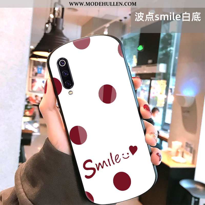 Hülle Xiaomi Mi 9 Lite Trend Weiche Mini Wellenpunkt Dünne Handy Case Weiße