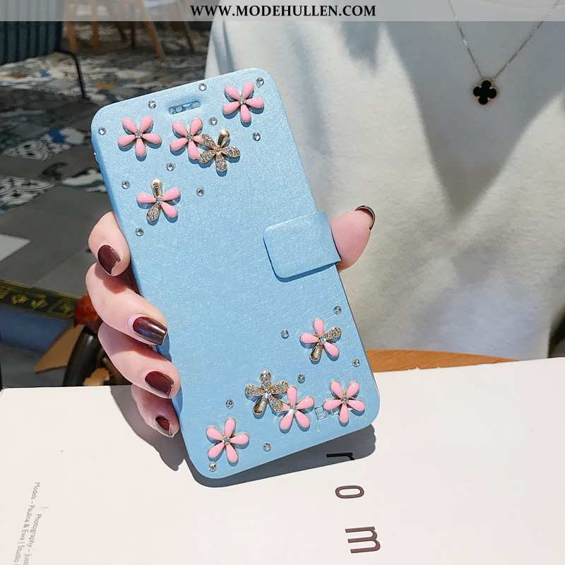 Hülle Xiaomi Mi 9 Lite Weiche Dünne Schutz Clamshell Handy Strass Weiße