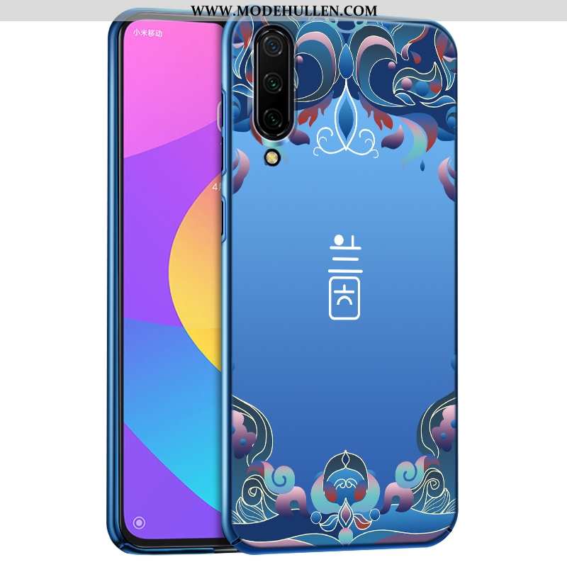 Hülle Xiaomi Mi 9 Schutz Nubuck Dünne Handy Mini Blau Super