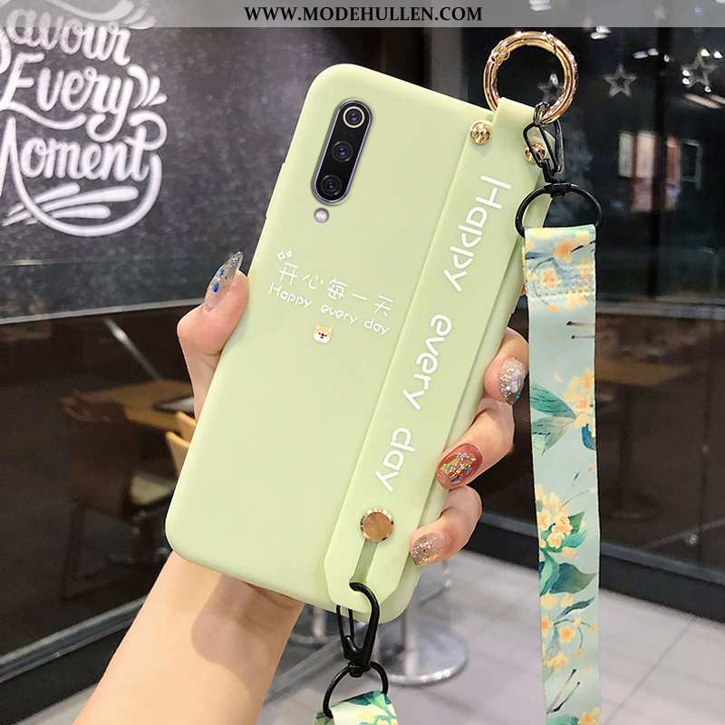 Hülle Xiaomi Mi 9 Schutz Nubuck Weiche Handy Anti-sturz Grün