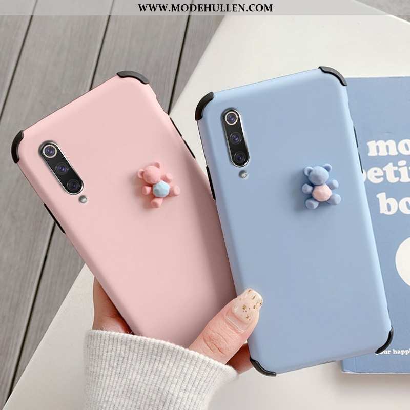 Hülle Xiaomi Mi 9 Se Karikatur Nette Mini Dreidimensional Schutz Case Dünne Blau