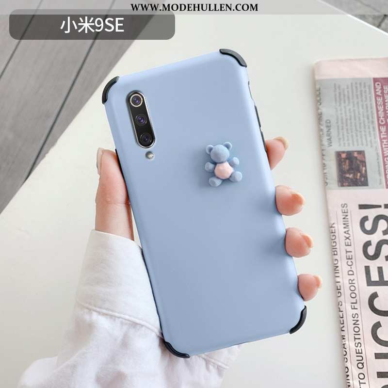 Hülle Xiaomi Mi 9 Se Karikatur Nette Mini Dreidimensional Schutz Case Dünne Blau