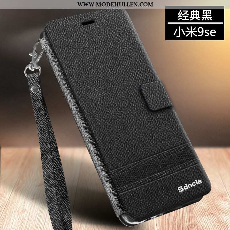 Hülle Xiaomi Mi 9 Se Schutz Lederhülle Einfassung Mini Handy Trend Rosa