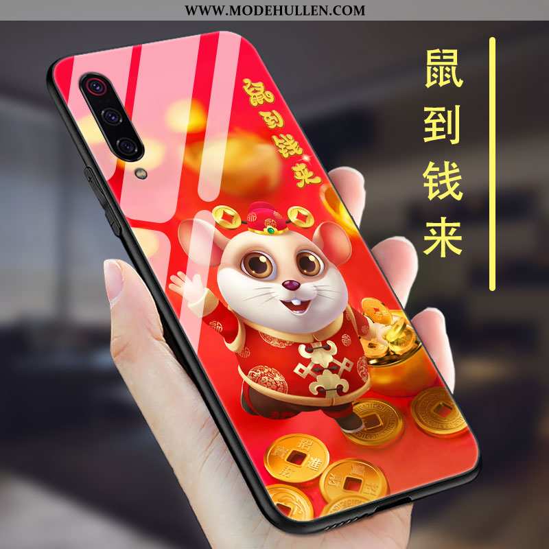 Hülle Xiaomi Mi 9 Se Trend Temperieren Spiegel Anti-sturz Einfassung Handy Schwarz