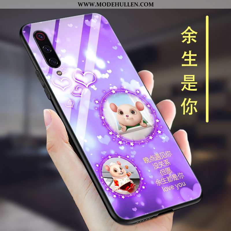 Hülle Xiaomi Mi 9 Se Trend Temperieren Spiegel Anti-sturz Einfassung Handy Schwarz