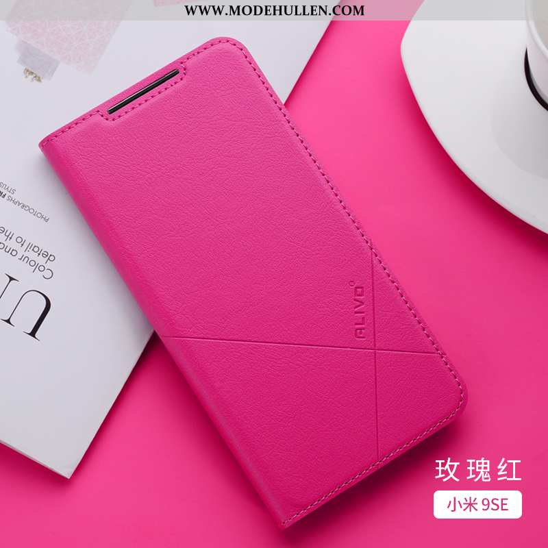 Hülle Xiaomi Mi 9 Se Weiche Silikon Clamshell Anti-sturz Lederhülle Angepasst Mini Braun