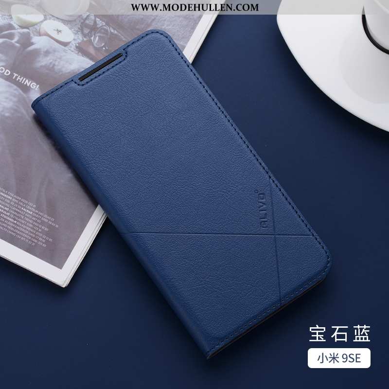 Hülle Xiaomi Mi 9 Se Weiche Silikon Clamshell Anti-sturz Lederhülle Angepasst Mini Braun