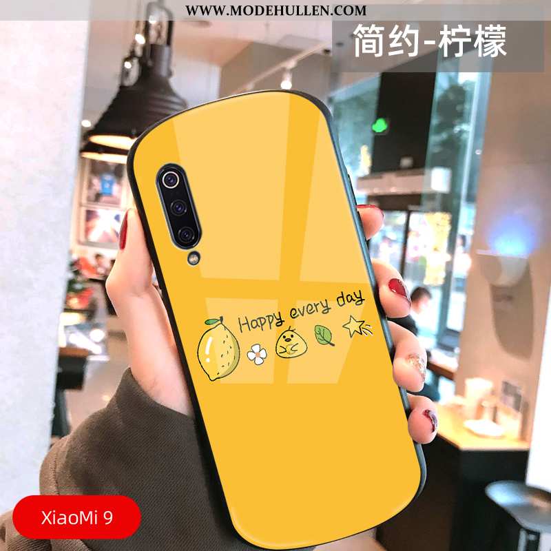 Hülle Xiaomi Mi 9 Weiche Dünne Nubuck Mini Alles Inklusive Case Gelbe