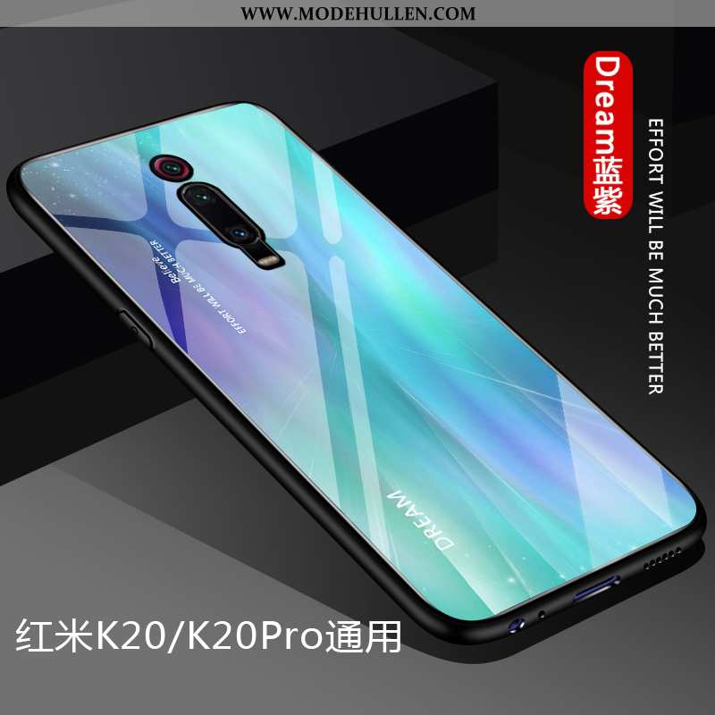 Hülle Xiaomi Mi 9t Dünne Silikon Einfarbig Blau Anti-sturz Super Rot