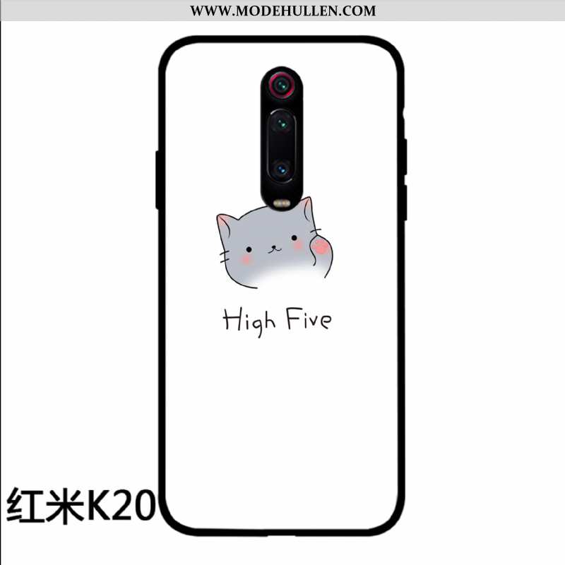 Hülle Xiaomi Mi 9t Glas Persönlichkeit Niedliche Silikon Case Handy Schutz Weiße