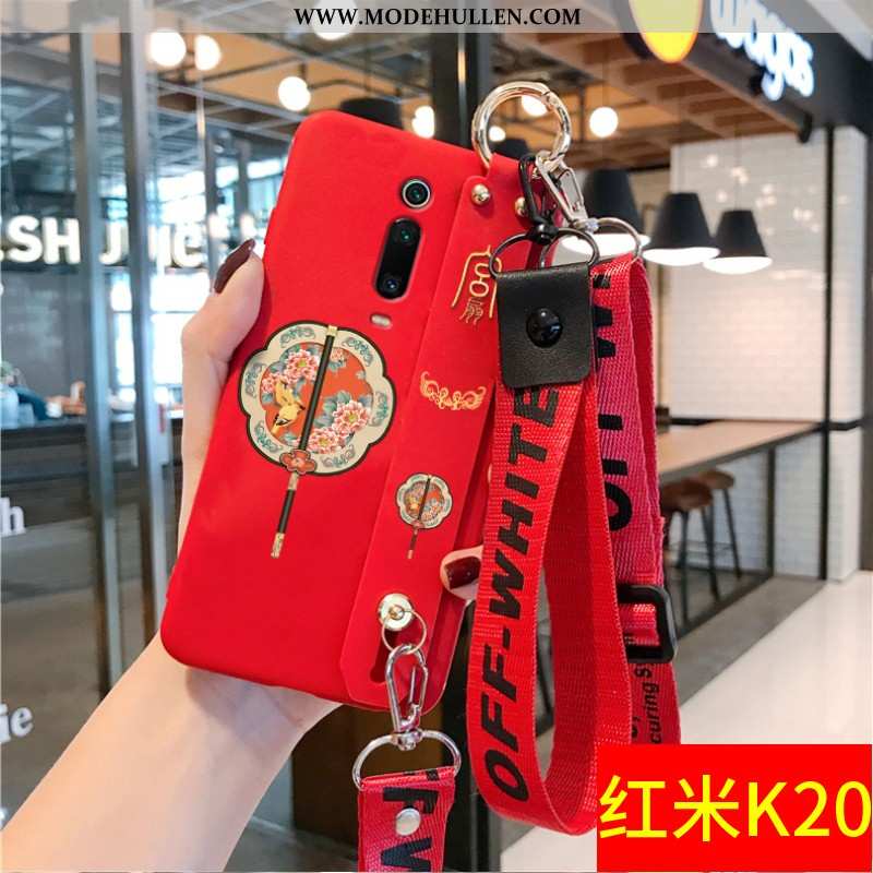 Hülle Xiaomi Mi 9t Hängende Verzierungen Persönlichkeit Trend Handy Case Schutz Rote