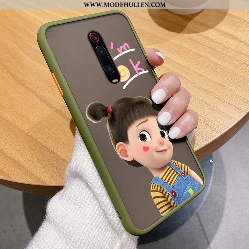 Hülle Xiaomi Mi 9t Kreativ Karikatur Super Anti-sturz Handy Trend Schwarz