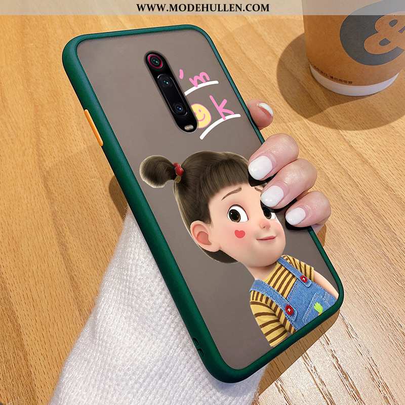 Hülle Xiaomi Mi 9t Kreativ Karikatur Super Anti-sturz Handy Trend Schwarz