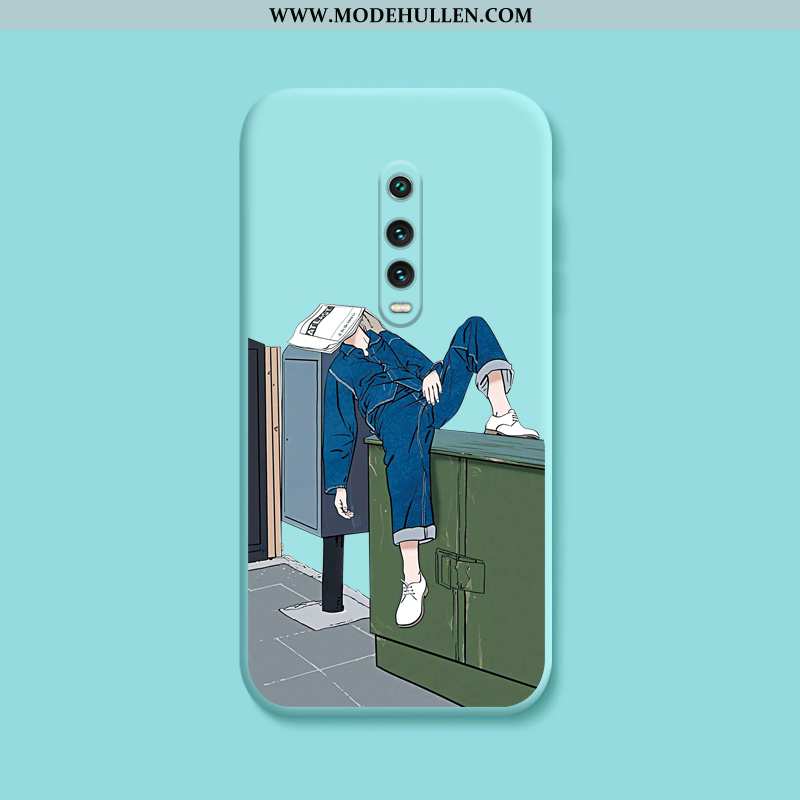 Hülle Xiaomi Mi 9t Kreativ Karikatur Trend Wind Handy Anti-sturz Rot Blau