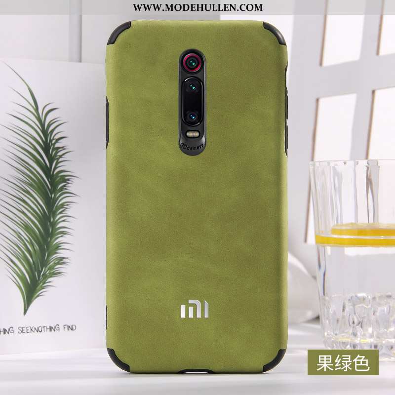 Hülle Xiaomi Mi 9t Leder Weiche Blau Silikon Rot Anti-sturz