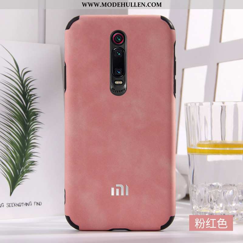 Hülle Xiaomi Mi 9t Leder Weiche Blau Silikon Rot Anti-sturz