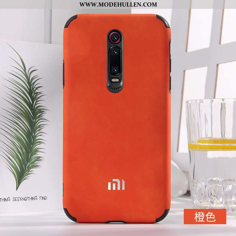 Hülle Xiaomi Mi 9t Leder Weiche Blau Silikon Rot Anti-sturz