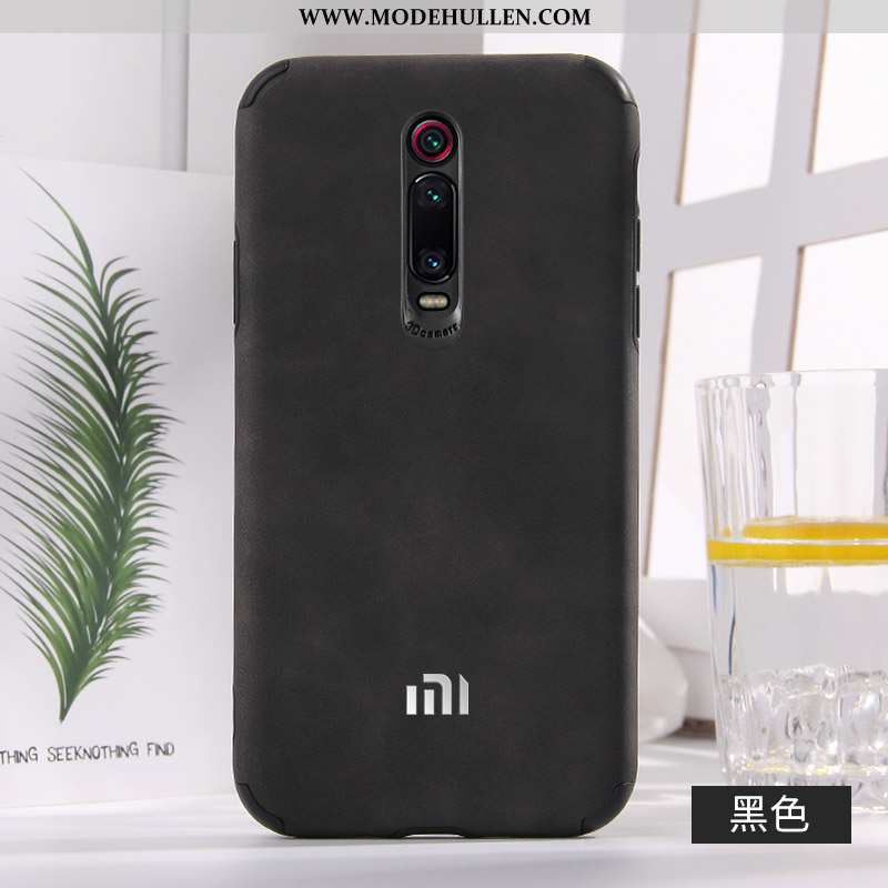 Hülle Xiaomi Mi 9t Leder Weiche Blau Silikon Rot Anti-sturz